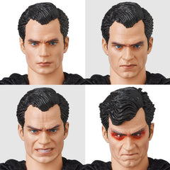 Medicom Zack Snyder Superman MAFEX figure showcases a multicolor palette with meticulous paint.