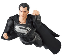 Medicom Zack Snyder Superman MAFEX figure arrives in stylish packaging for display.