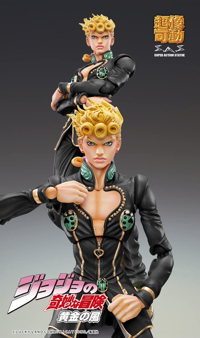 Medicos Giorno Giovanna Ver Black head sculpt detail for collectors.