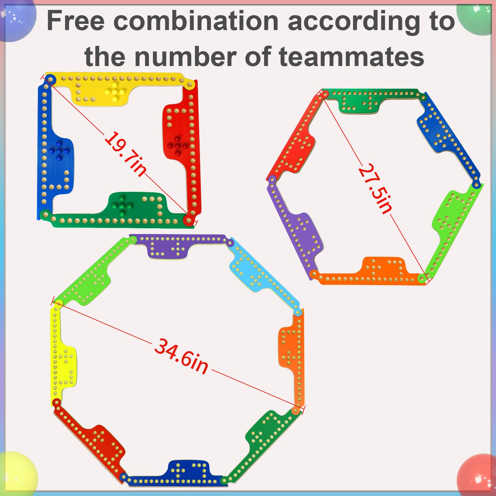 Medikaison 40 marbles in varied colors for clear player tracking during rounds.