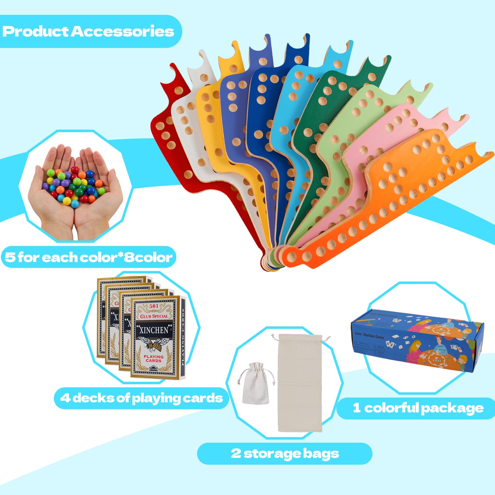 Medikaison cloth bags store marbles and boards securely