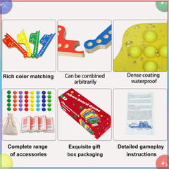Medikaison eight-color wooden boards showcasing vibrant surfaces for 2-8 players.