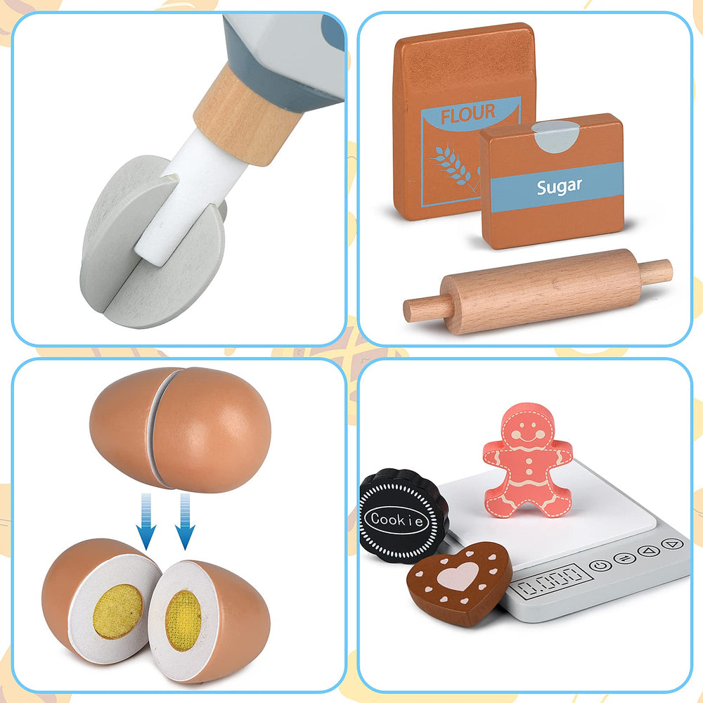 Medoga cookie bake plate with cookies enables pretend baking fun