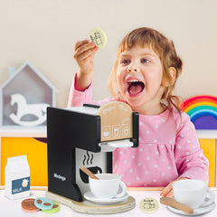 Medoga play kitchen accessories show durable wood and safe finishes for kid-friendly use.
