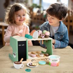 Medoga pretend-play ice cream shop encourages sharing and social play.