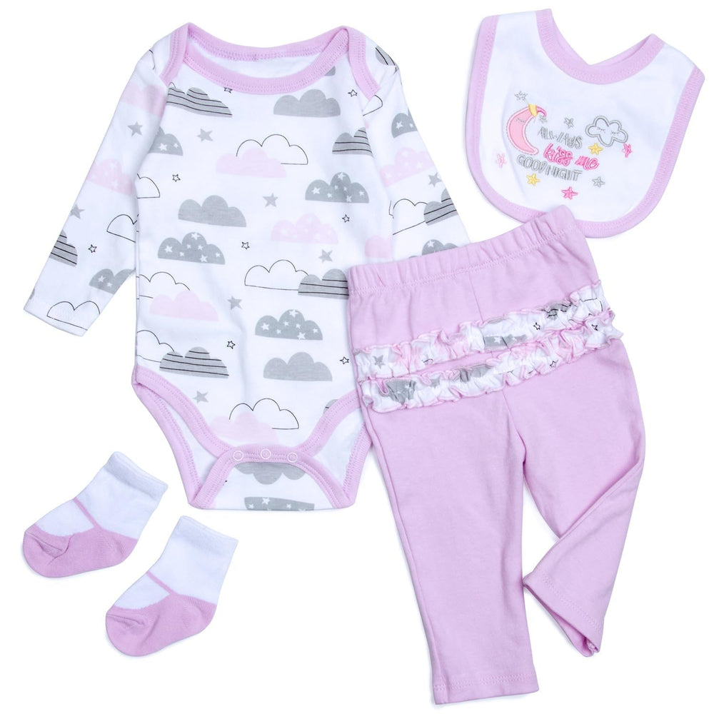 Medylove cloud and star bodysuit for 17-22 inch reborn dolls, adds realism and whimsy.