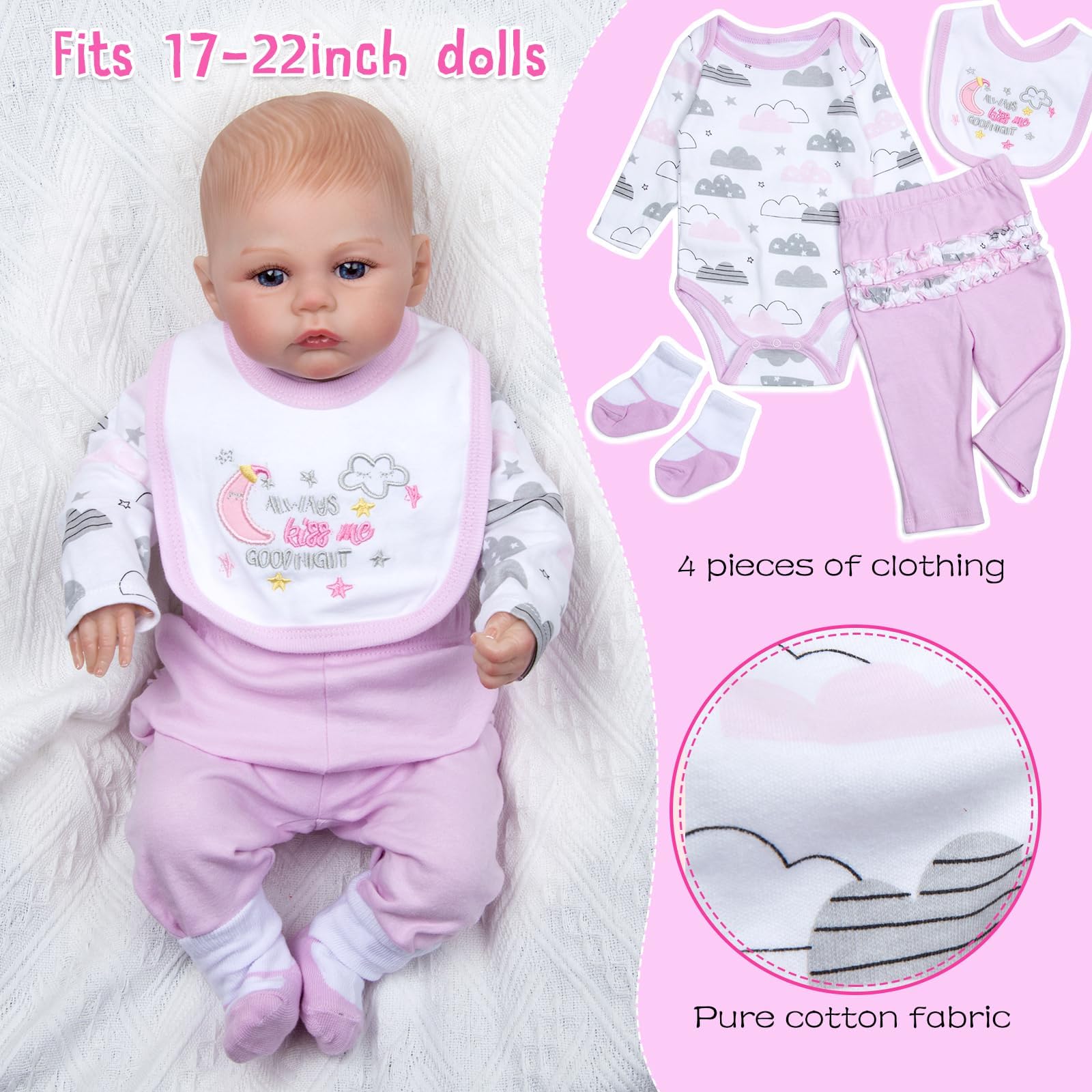 Medylove star moon bib—charming accessory that helps keep outfits tidy during play