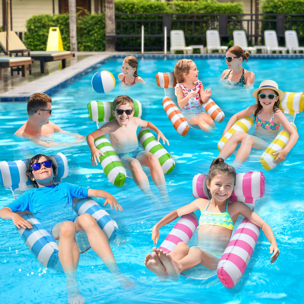 Meegoo floats are sturdy for beach days and backyard pools