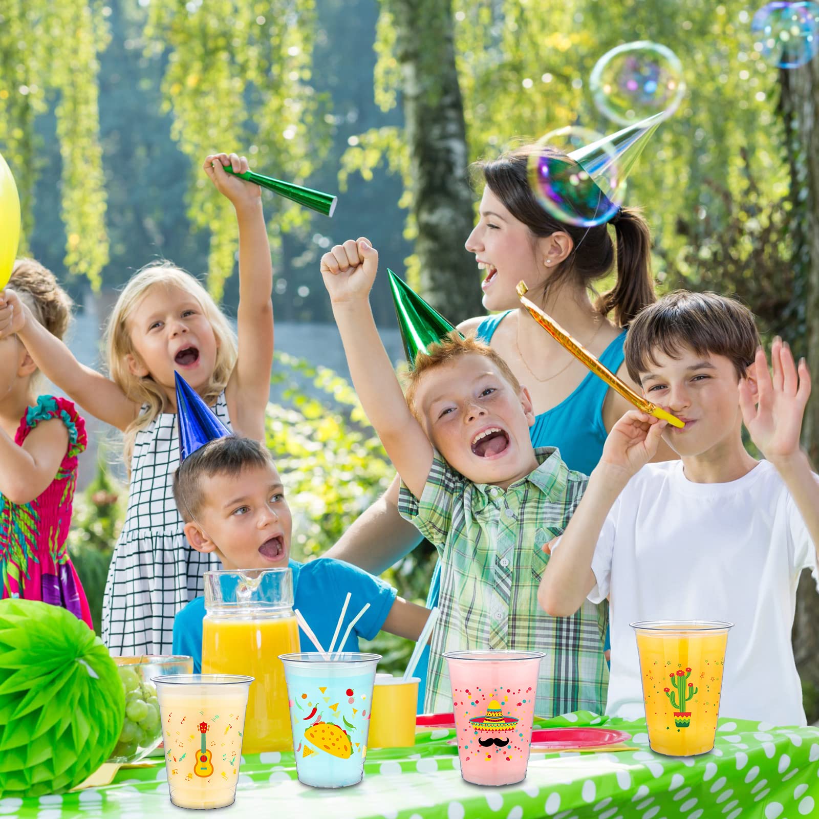 Meekoo 100-count fiesta cups for large gatherings