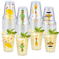 Meekoo fiesta cups with straw hat pattern for outdoor margarita parties