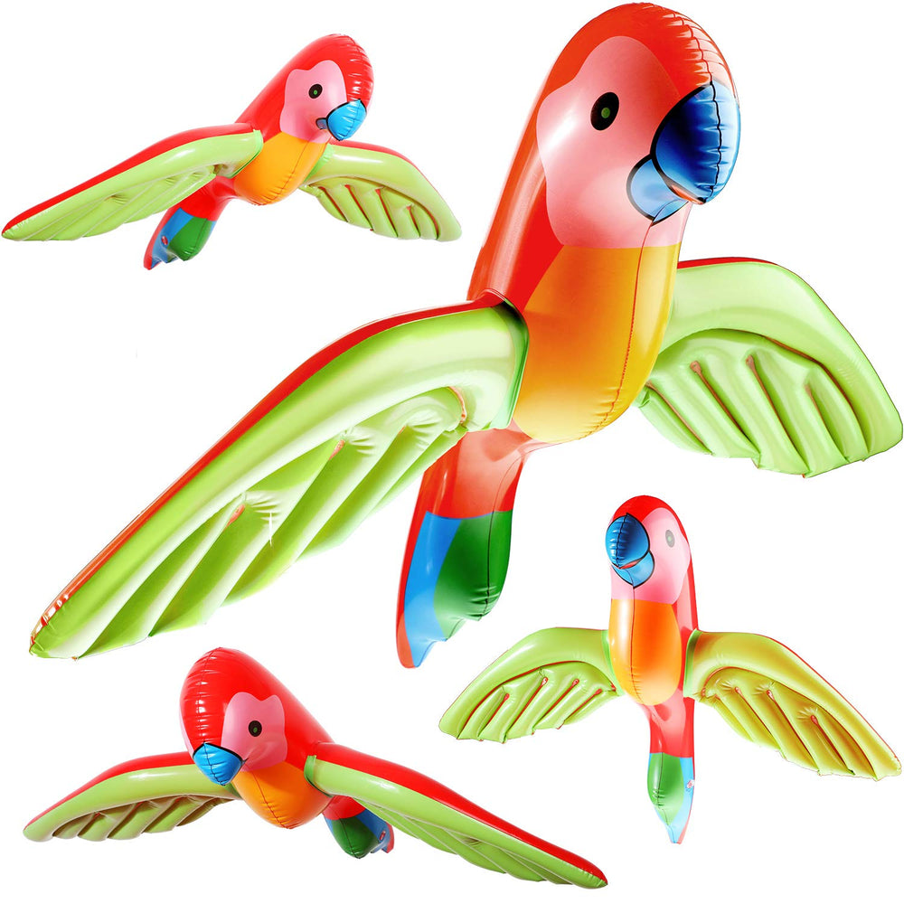 Meekoo flying parrot inflatable set for pool decor and tropical party vibes