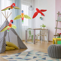 Meekoo four-piece parrot inflatable set ideal as kids' party gifts