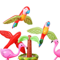 Meekoo inflatable parrot decoration for beach luau vibes