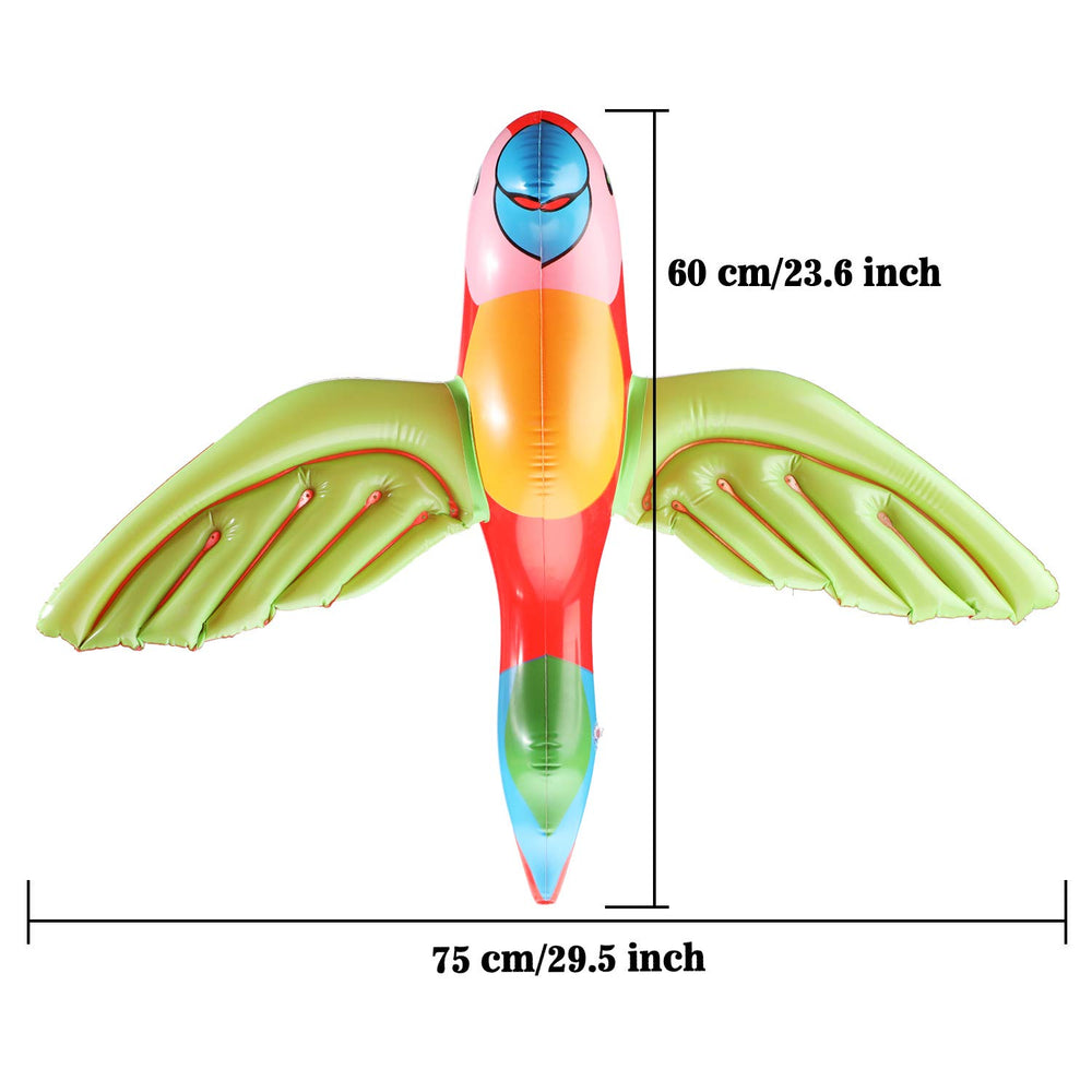 Meekoo parrot pool decoration inflatable for luau photo props and fun