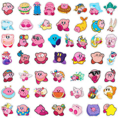 Meet Holiday Kirby stickers on bike brighten gear with durable vinyl finish