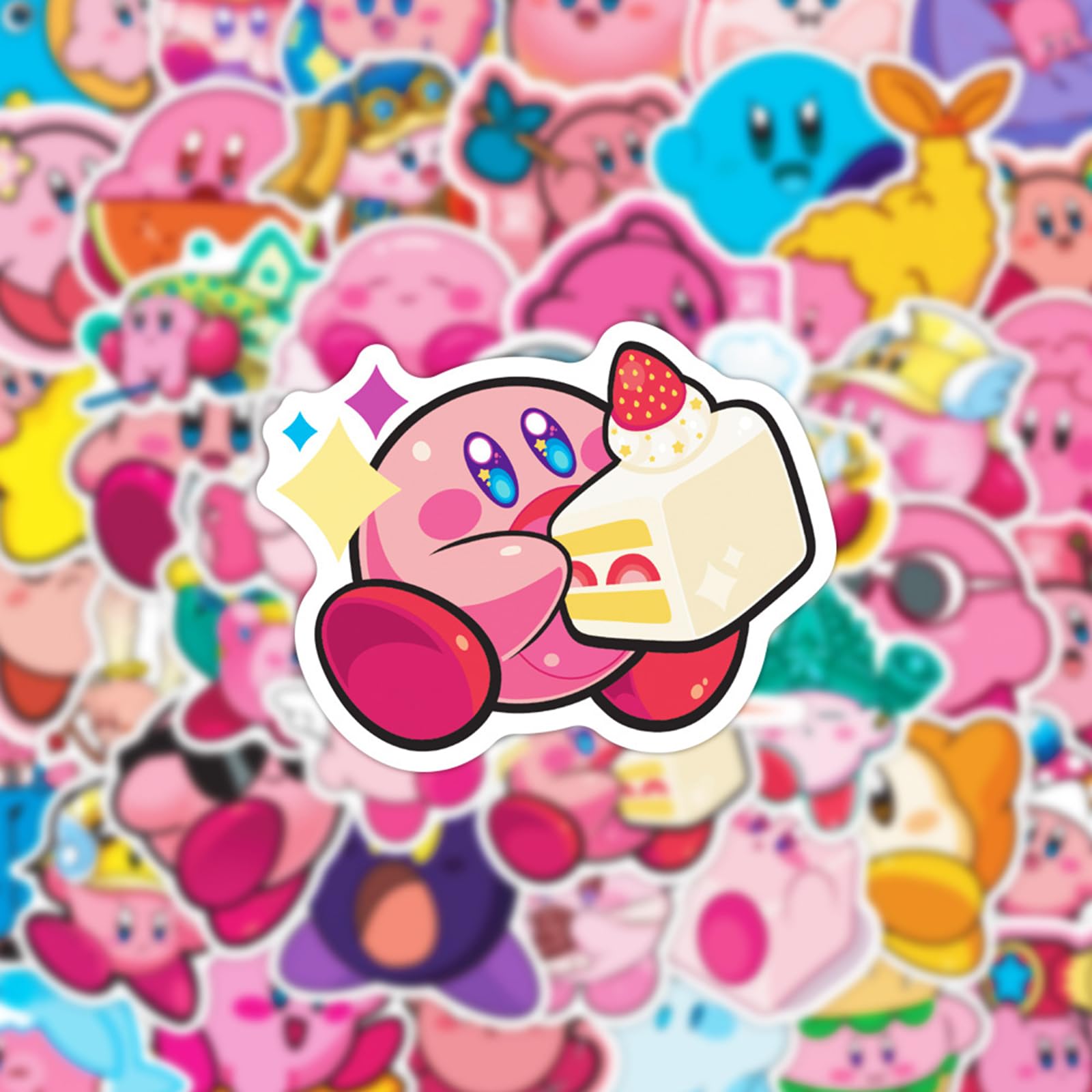 Meet Holiday Kirby stickers on phone enhance style without peeling