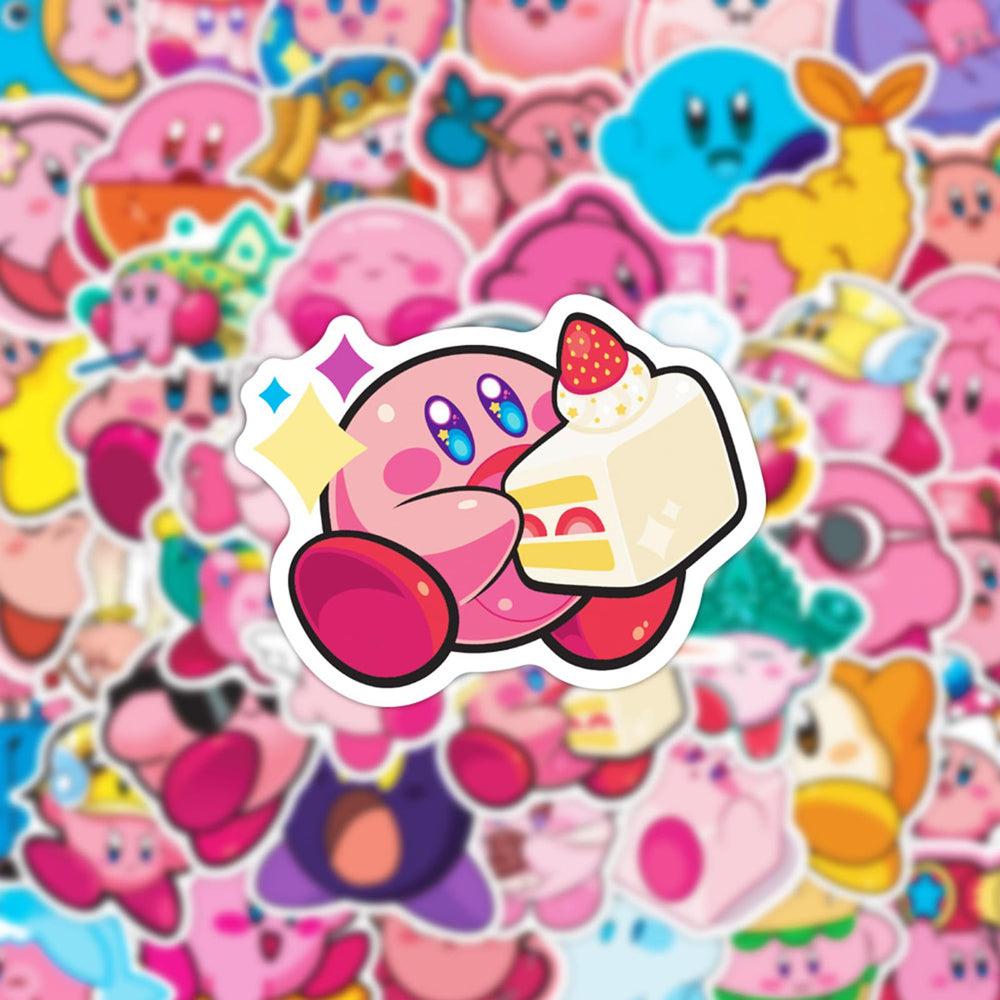 Meet Holiday Kirby stickers on phone enhance style without peeling