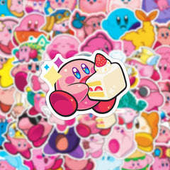 Meet Holiday Kirby stickers on phone enhance style without peeling