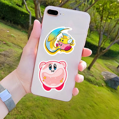 Meet Holiday Kirby stickers on travel case show creativity during trips