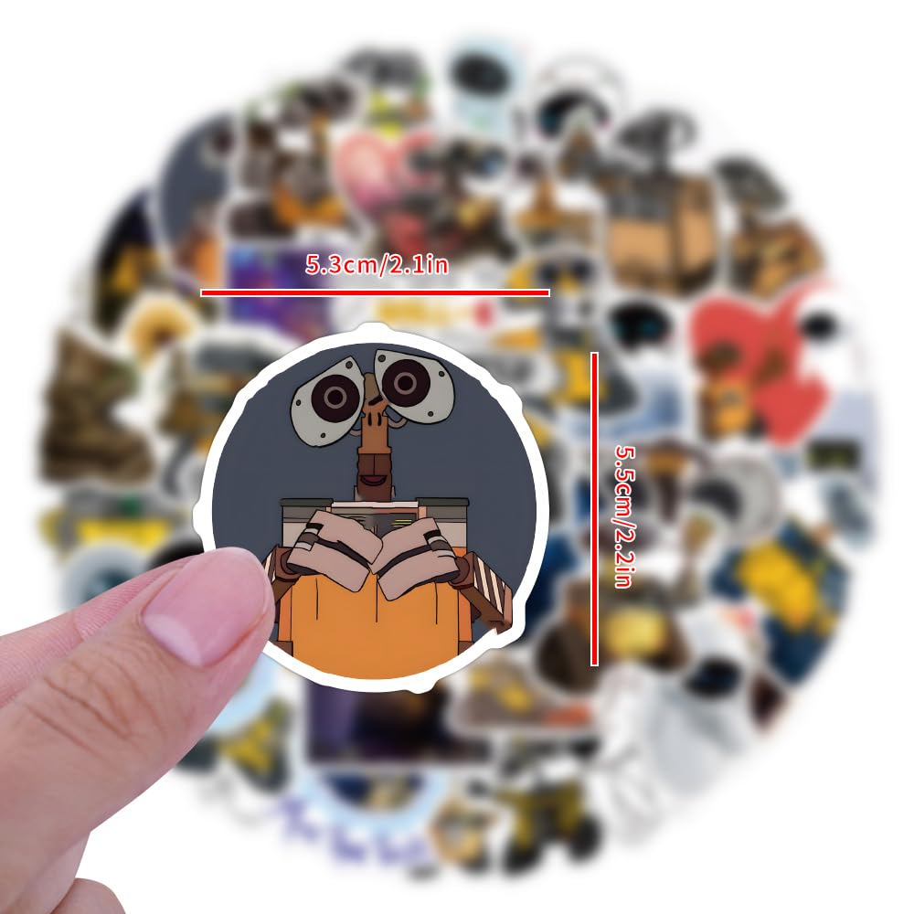 Meet Holiday Walle decals on a backpack for easy identification and flair
