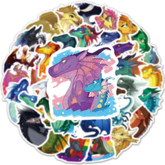 Meet Holiday Wings of Fire Dragon stickers on laptop for vibrant, durable style.