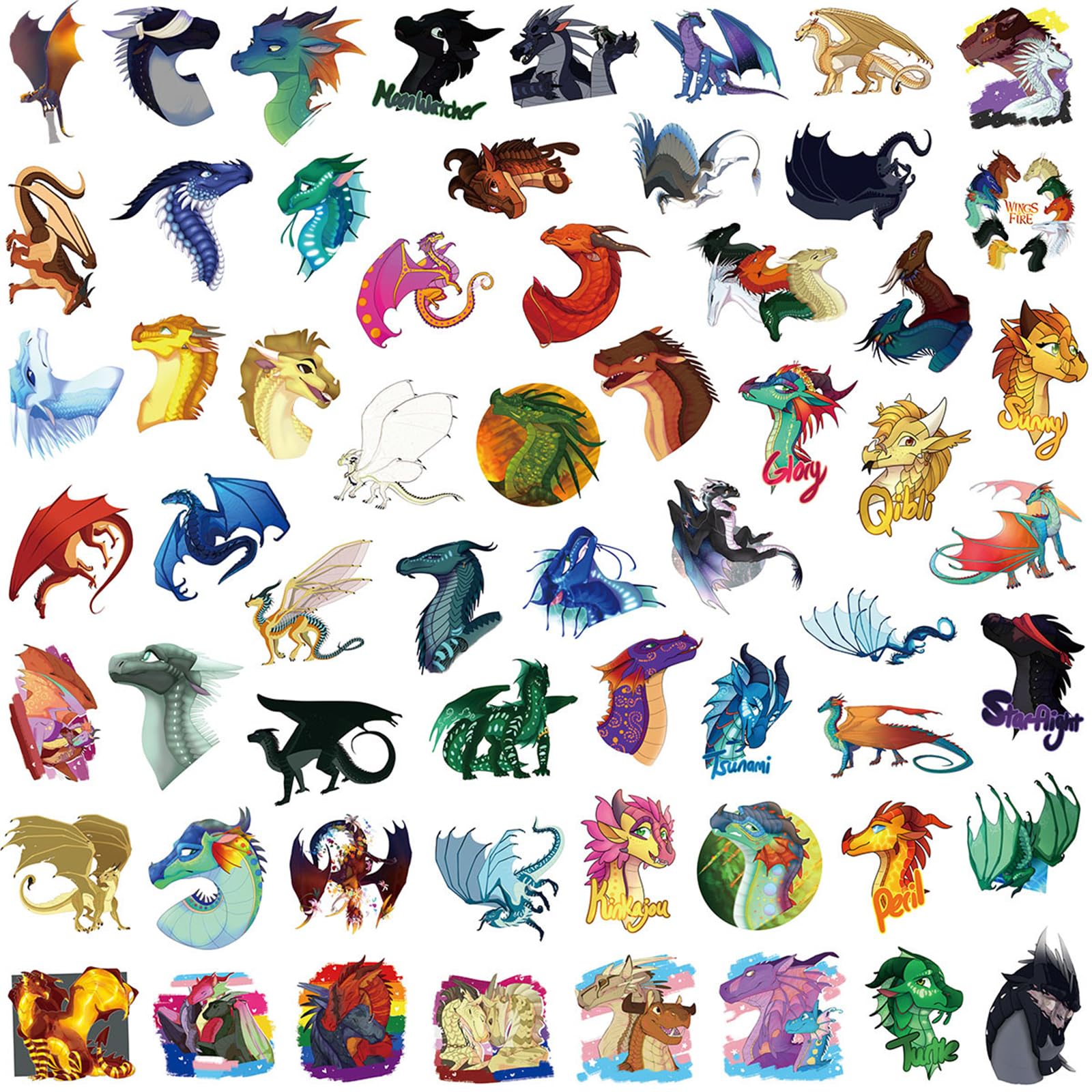 Meet Holiday Wings of Fire Dragon sticker on skateboard for portable flair.