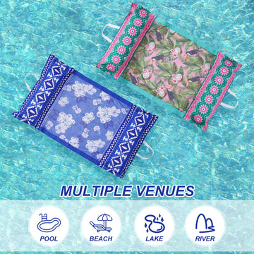 Meetinext water hammock durable material ensures repeated use on lakes and pools.