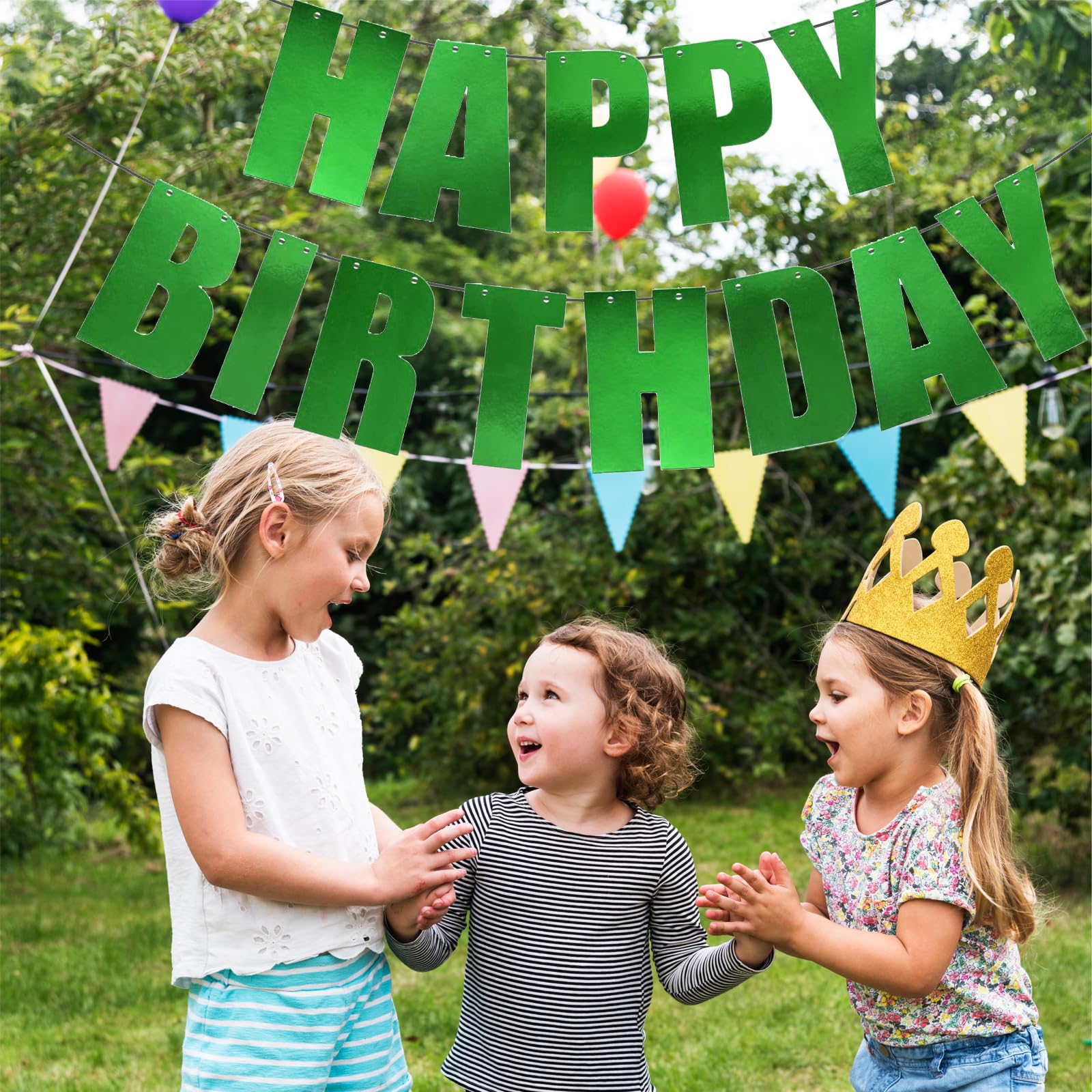 MEETINGU reusable pennants suitable for birthdays of all ages