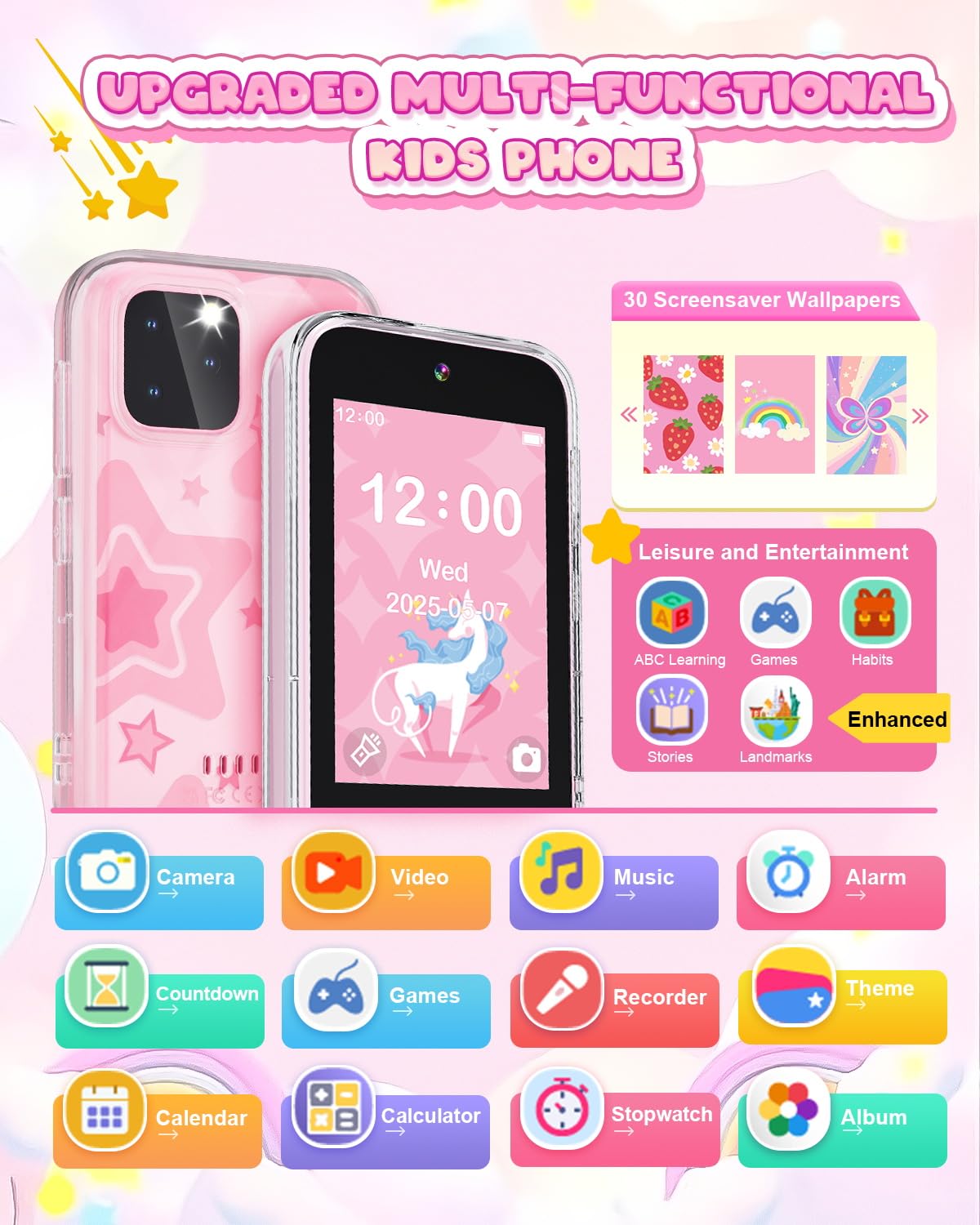 Meetrye Kids Smart Phone dual camera enables playful photography