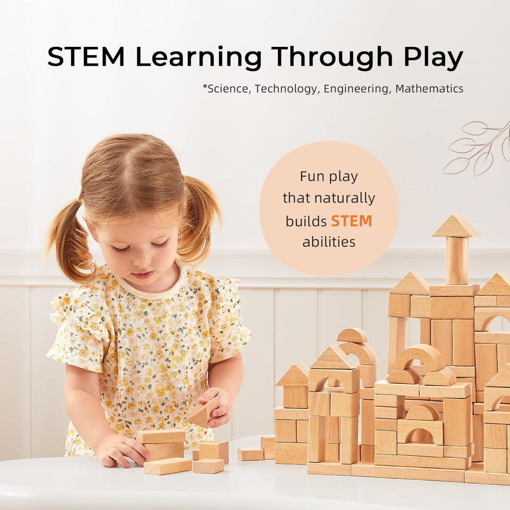 Meeyoo educational blocks with warm colors aiding early math and recognition