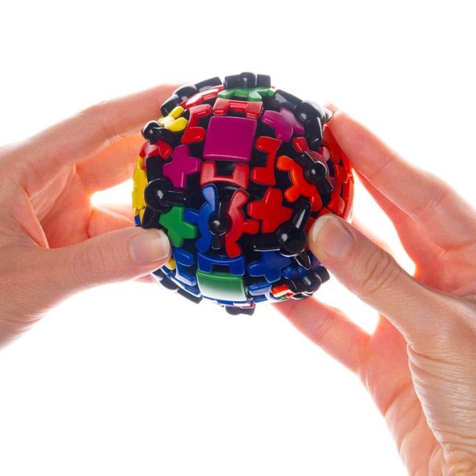 Meffert's Gear Ball in action provides a brain-teasing challenge for any setting.