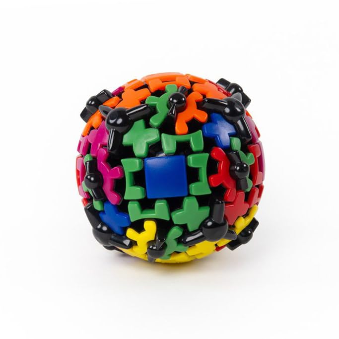 Meffert's Gear Ball features smooth-turning mechanics for satisfying rotations.
