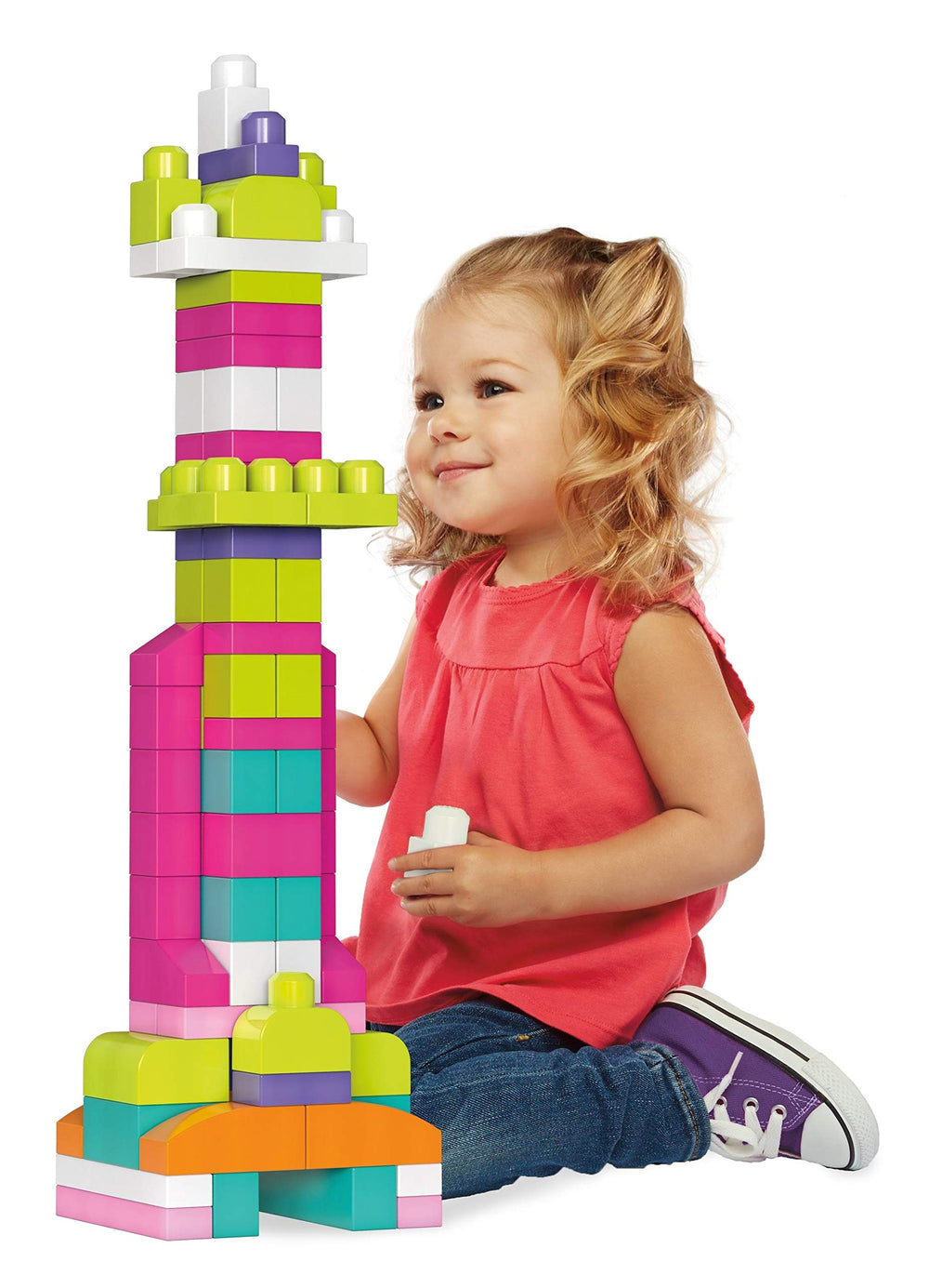 Mega Bloks blocks spark creativity and imaginative play while developing early motor coordination.