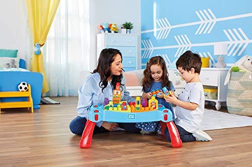 Mega Bloks First Builders portable table enables on-the-go play sessions.