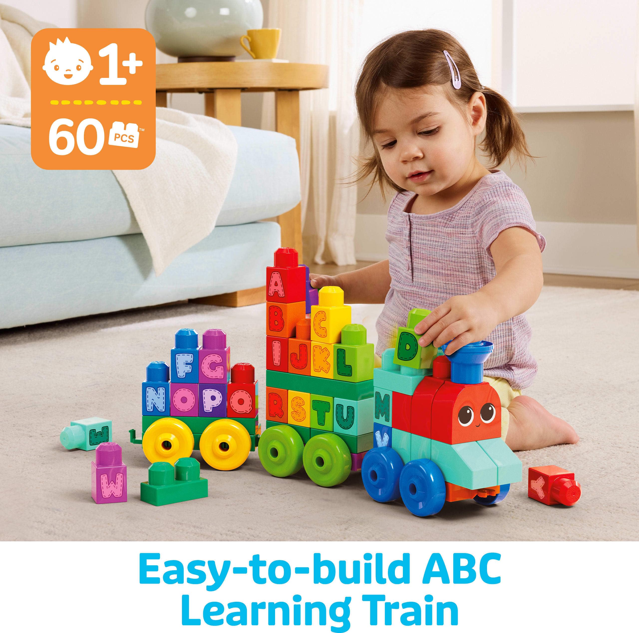 Mega Bloks First Builders rolling wheelbases for interactive toddler play