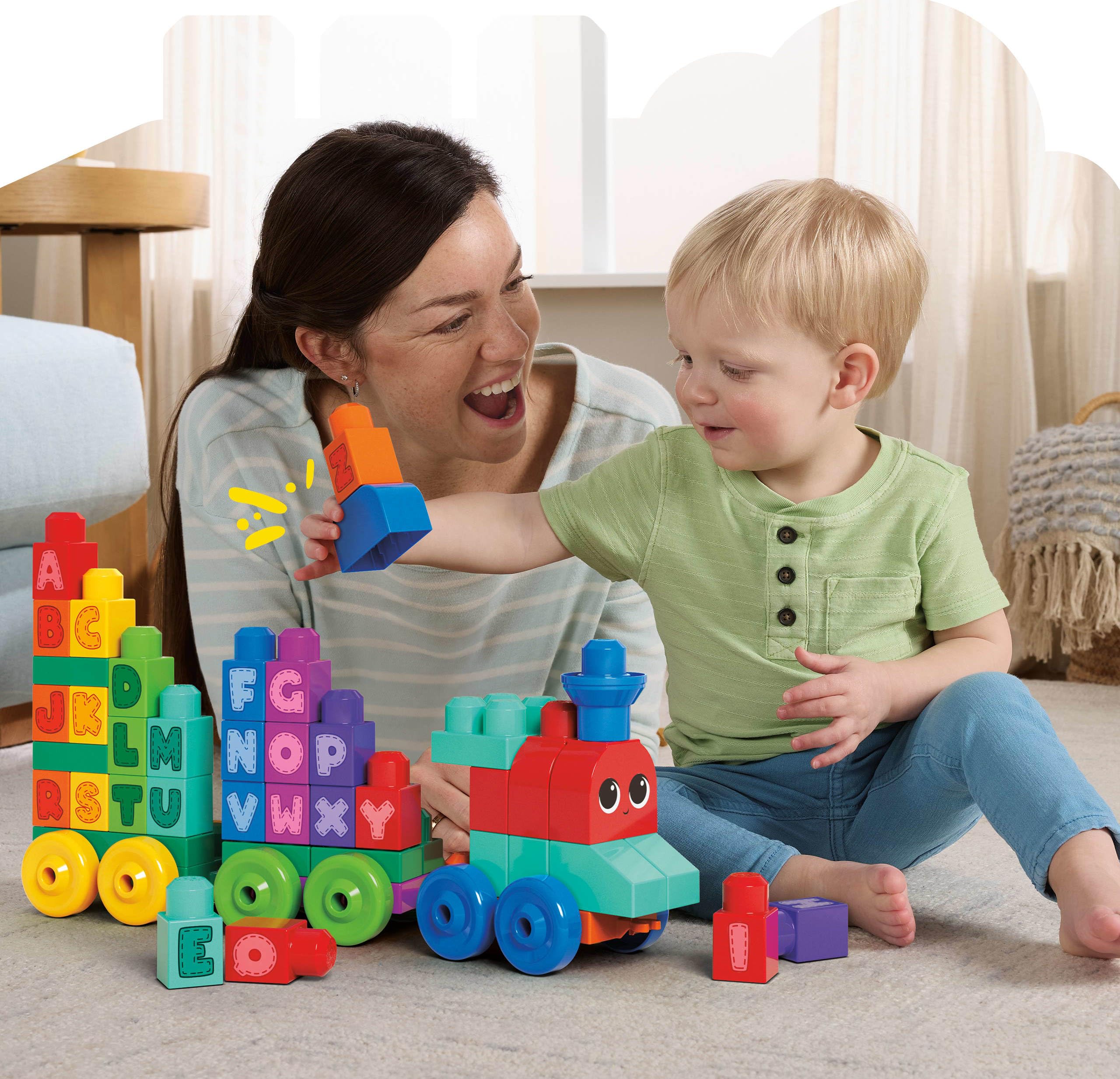 Mega Bloks First Builders train construction sparks creativity and problem solving