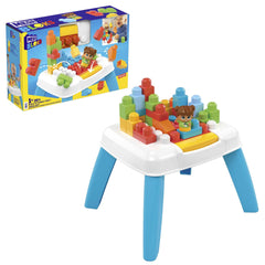 Mega Bloks Fisher-Price Build n Tumble Table top view, kid-friendly building surface.