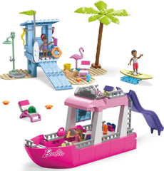 Mega Brands Barbie Lifeguard Tower with outdoor shower and surfboard boosts coastal play narratives.