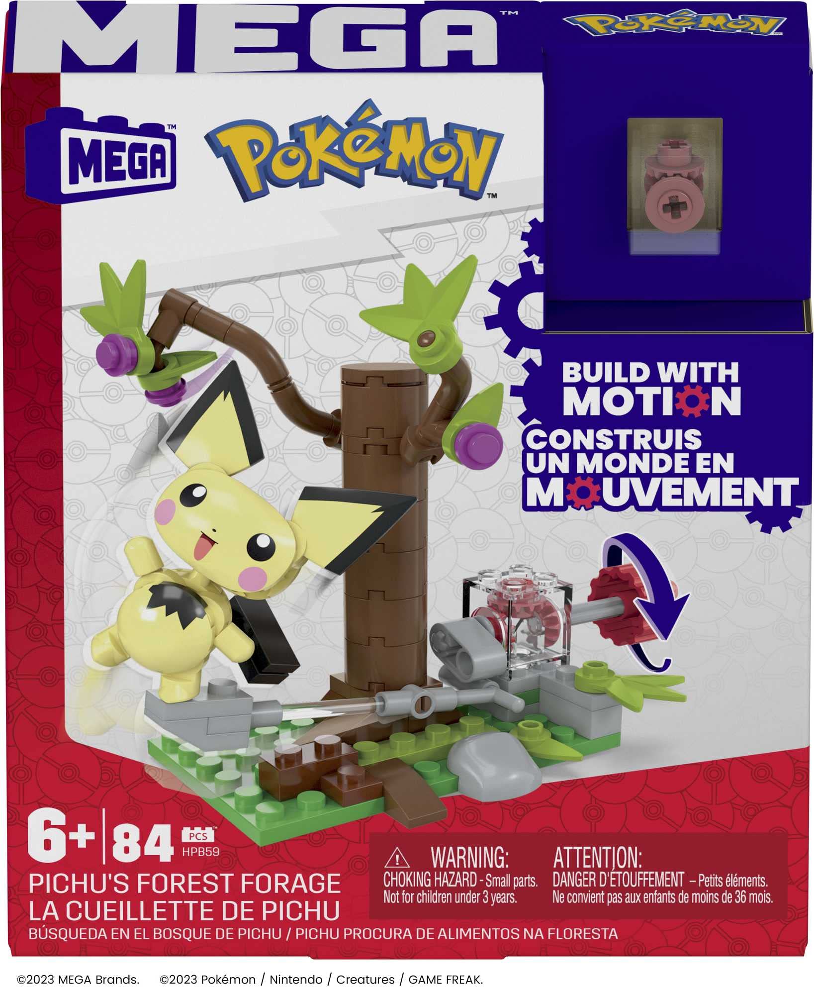 Mega Brands berry tree Pichu interaction invites hands on forest tasks