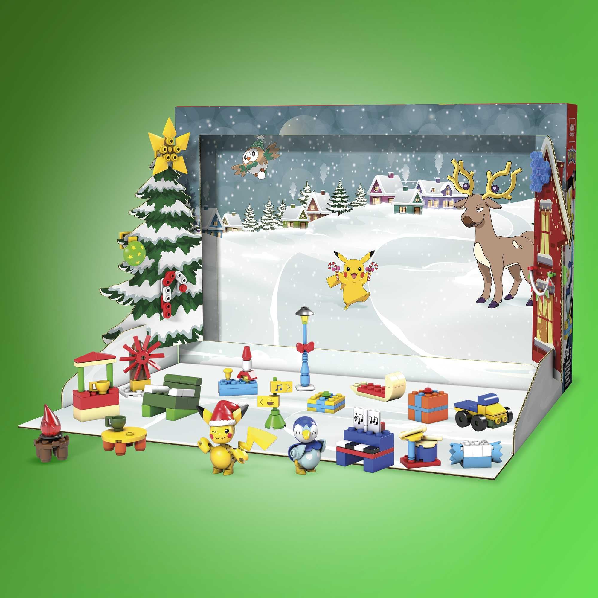 Two buildable Pokémon figures enhance imaginative storytelling and play.