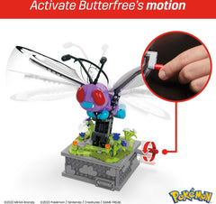 Butterfree display case showcases a premium collectible for fans.
