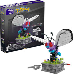 Mega Brands Butterfree mechanized wings in motion for a dynamic display.