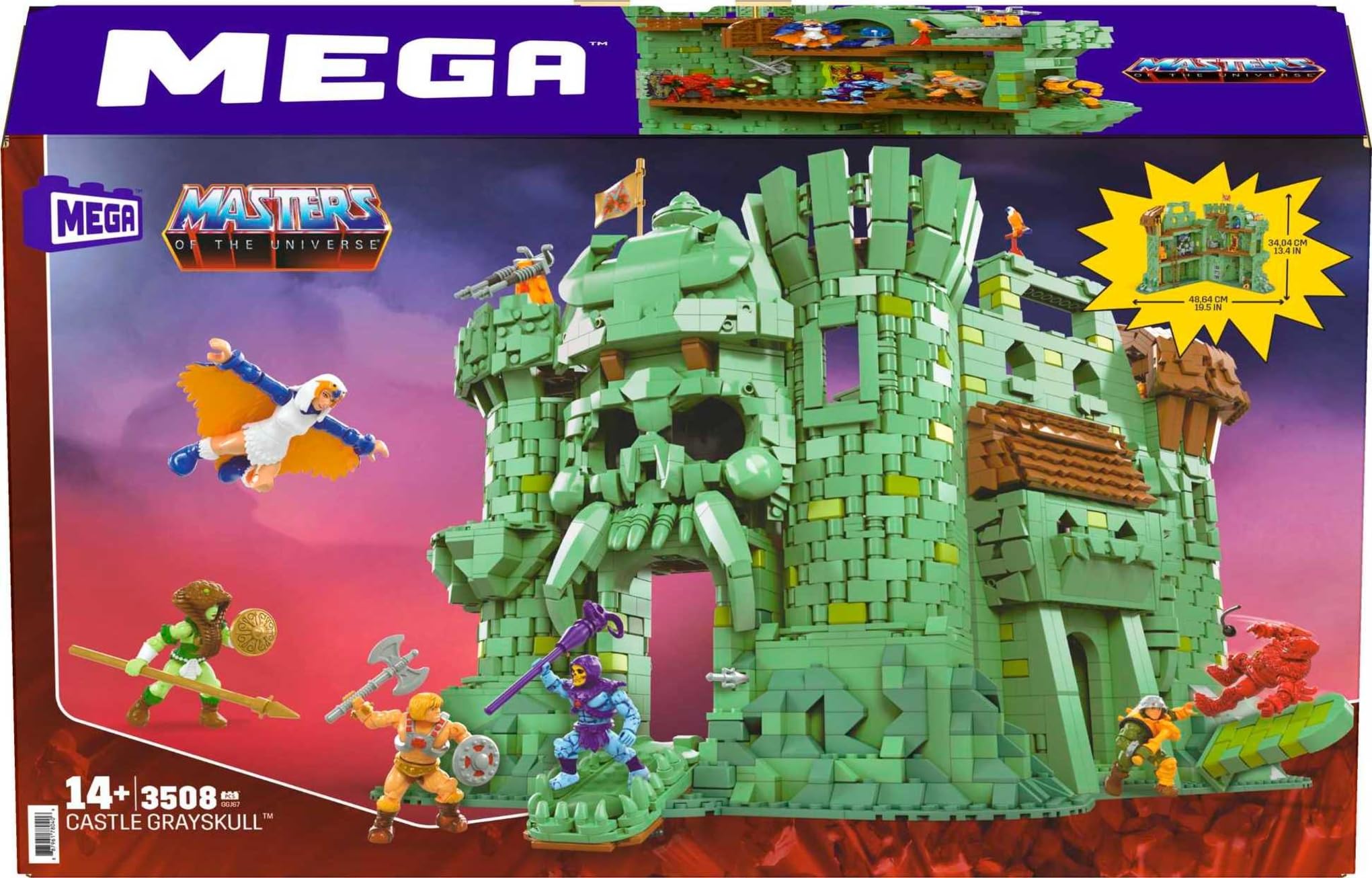 Mega Brands Castle Grayskull deluxe packaging and poster enrich unboxing