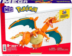 Mega Brands Charizard recommended for ages 6+, encouraging creative building