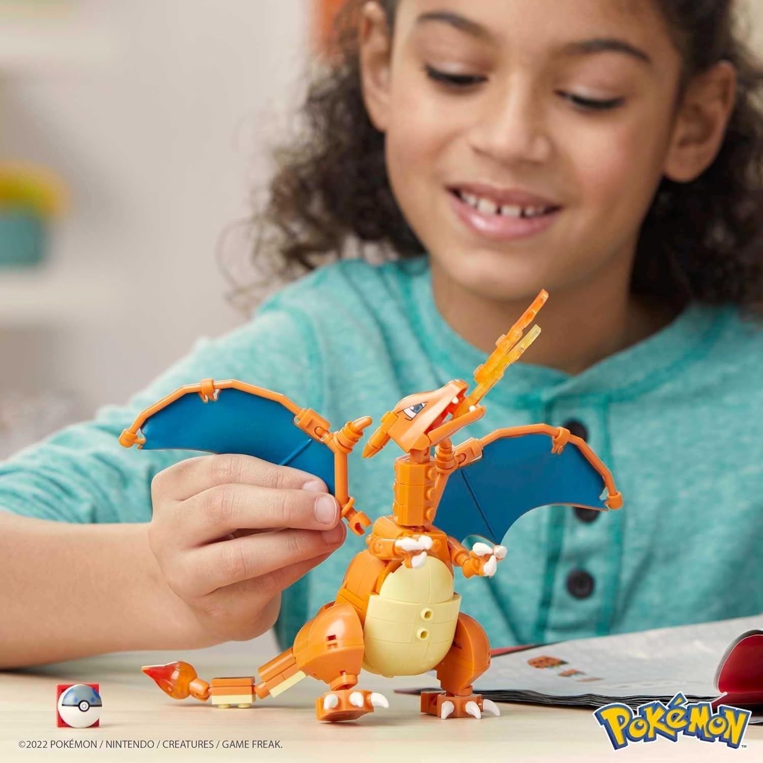 Mega Brands Charizard poseable wings enable battle-ready poses