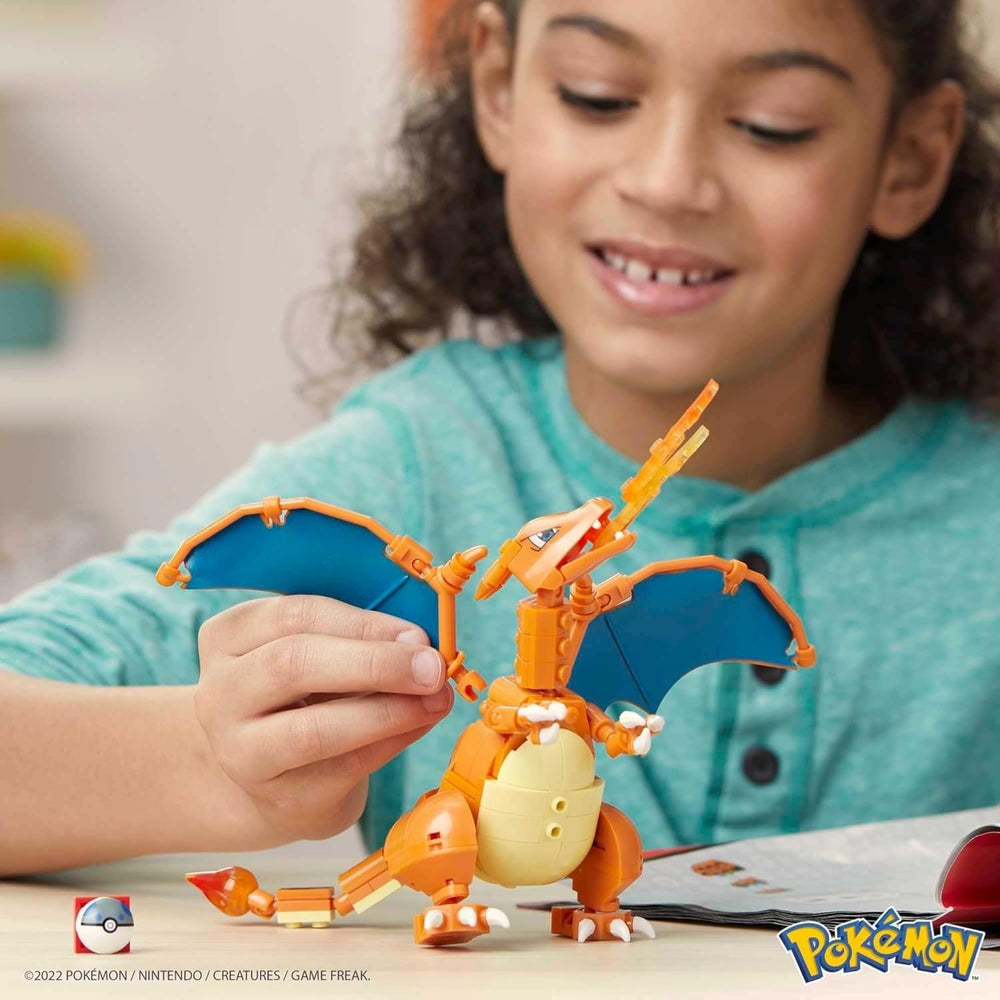 Mega Brands Charizard poseable wings enable battle-ready poses