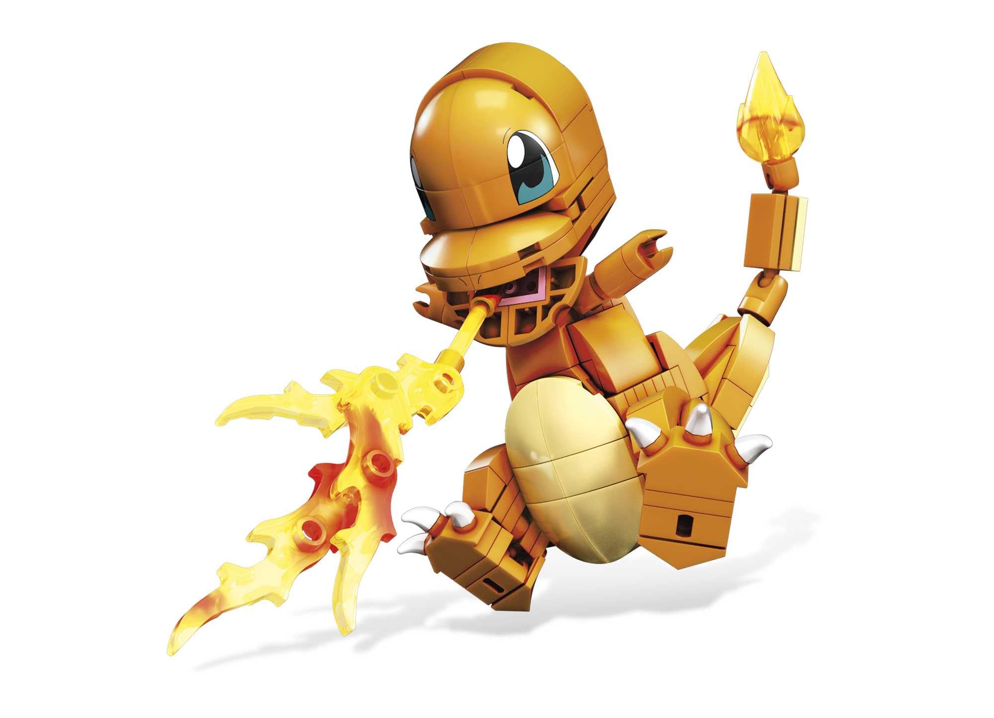 Mega Brands Charmander 180-piece set enables creative building sessions.