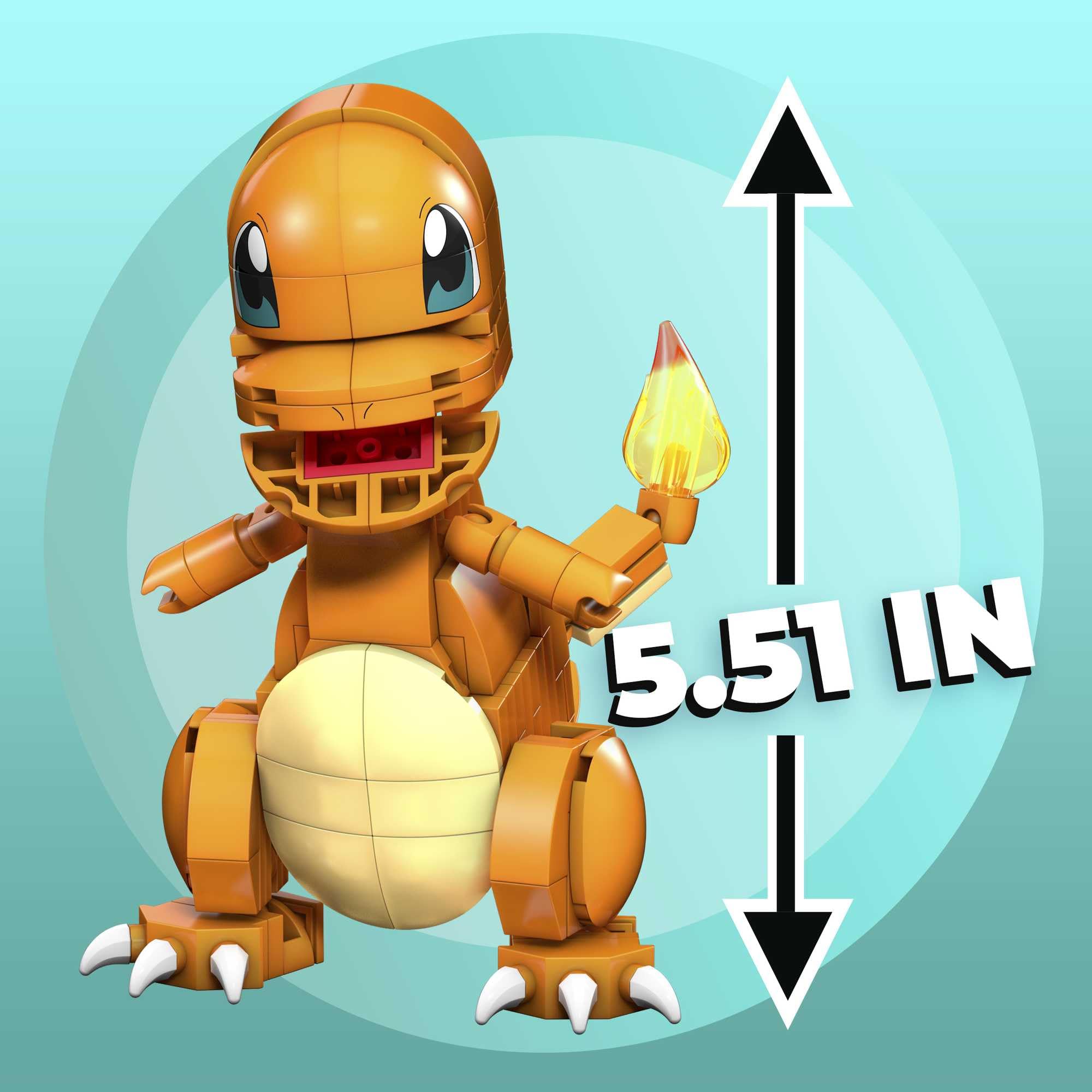 Mega Brands Charmander bricks show compatibility with major brands.