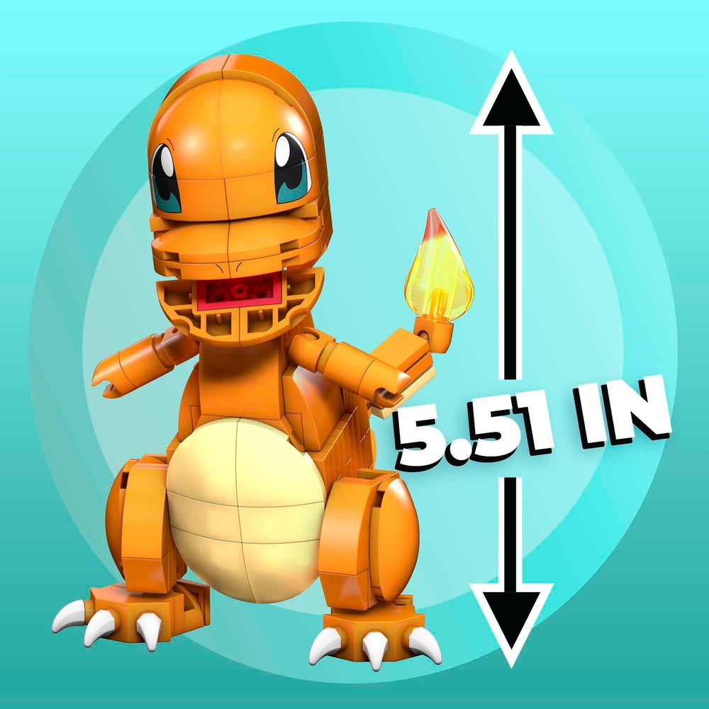 Mega Brands Charmander bricks show compatibility with major brands.
