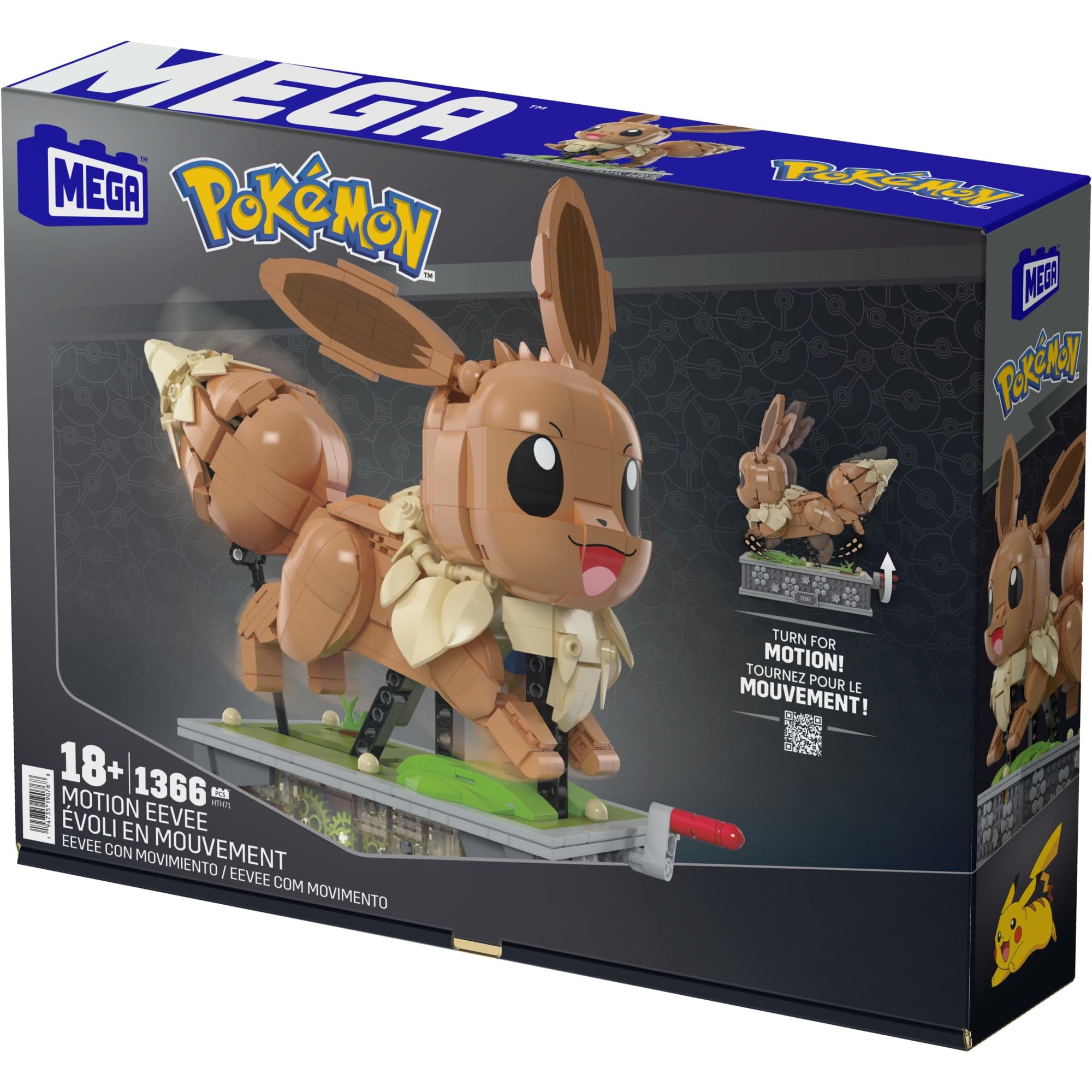 Collector display shelf showcasing Motion Eevee centerpiece